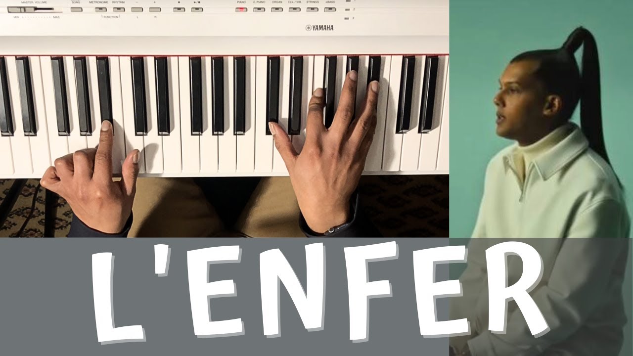 Leçon piano // STROMAE - L'ENFER (Tutorial piano)