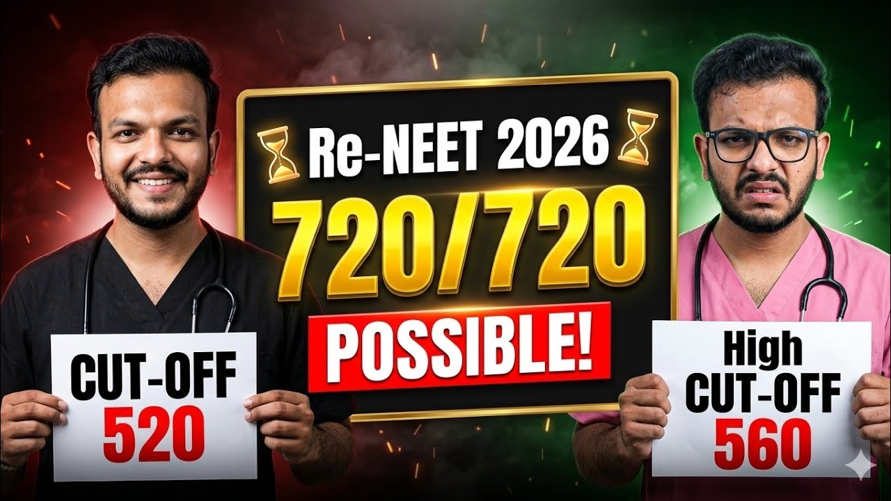 Re-NEET 2026 | क्या सच्च में  720/720🤯 MARKS 15+ STUDENTS को आयेंगे❗CUT-OFF High❓Dr.Younus Khan.