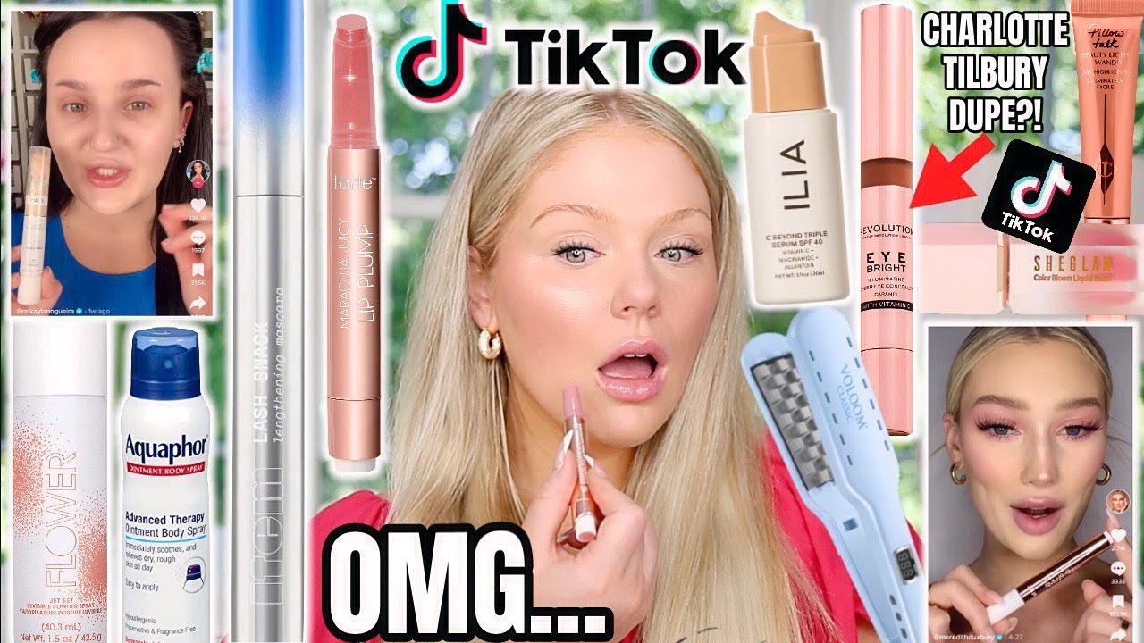 TESTING VIRAL BEAUTY PRODUCTS TIKTOK MADE ME BUY 🤯 ARE THEY WORTH THE HYPE?! | KELLY STRACK