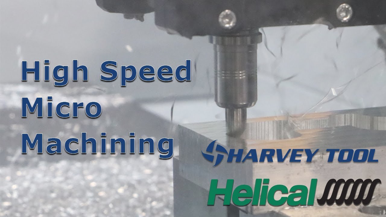 High Speed CNC Micro Machining! | Harvey Tool and Datron M8Cube Demo Part