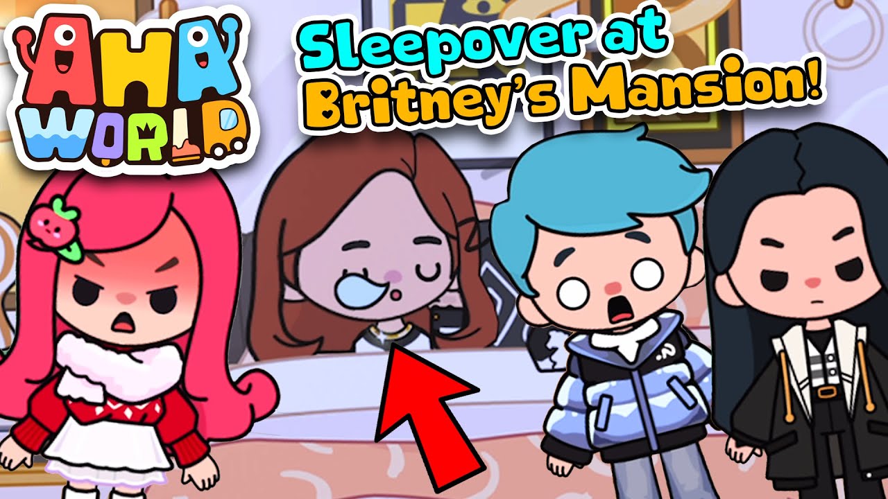 Aha World - Cherry goes to Britney's Sleepover in Aha World!