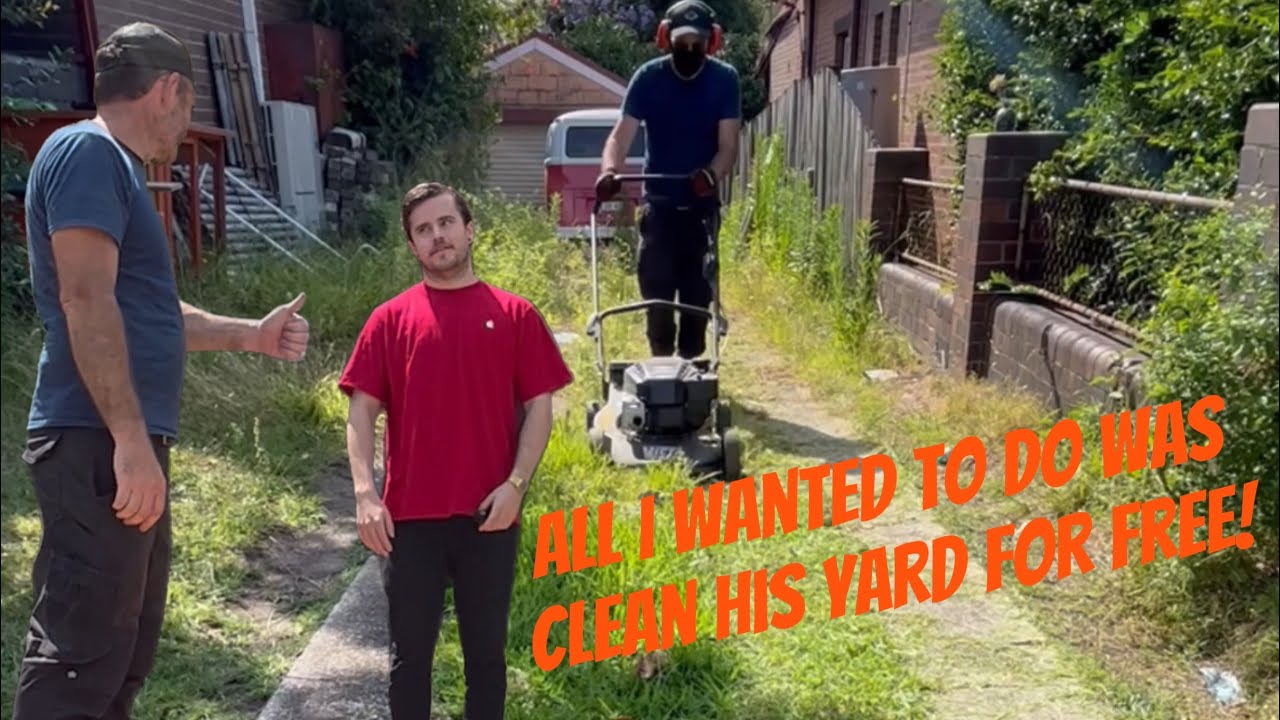 What could go wrong if I mowed ZAC EFRONS lawn for FREE? #zacefron #lawncare #satisfying