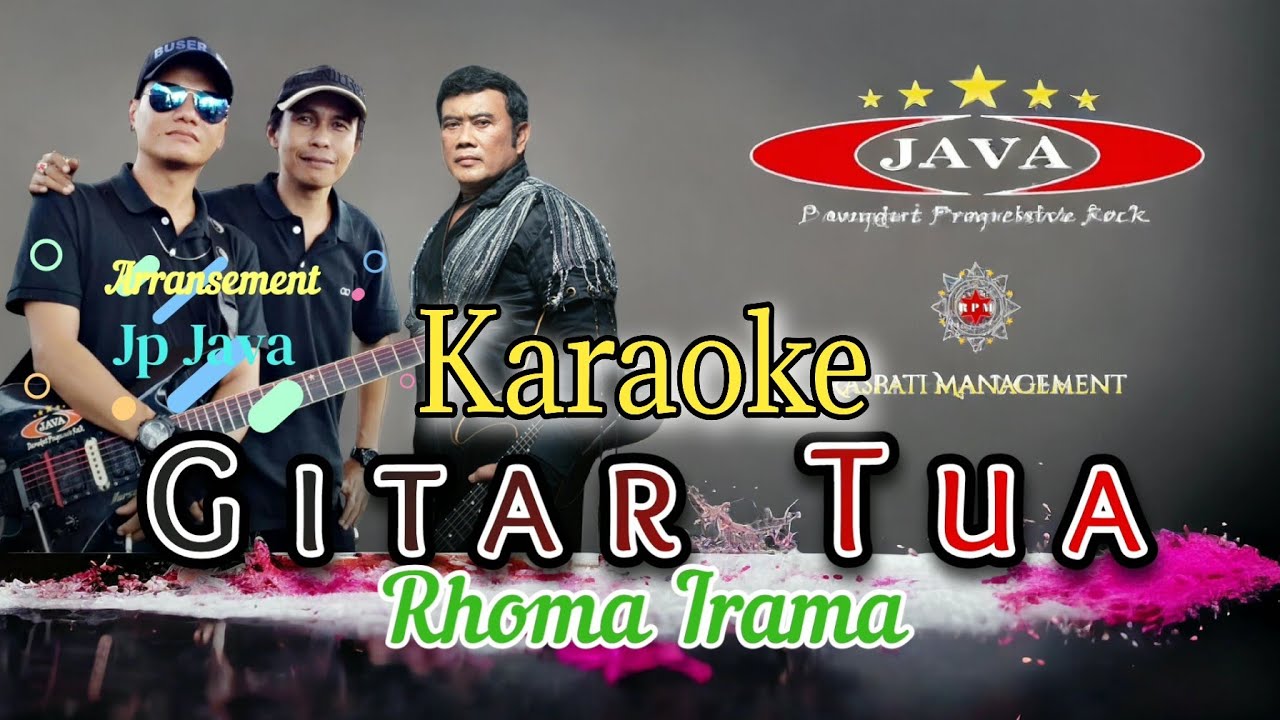 Karaoke Gitar Tua - Rhoma Irama & Soneta Group || Karaoke Dangdut