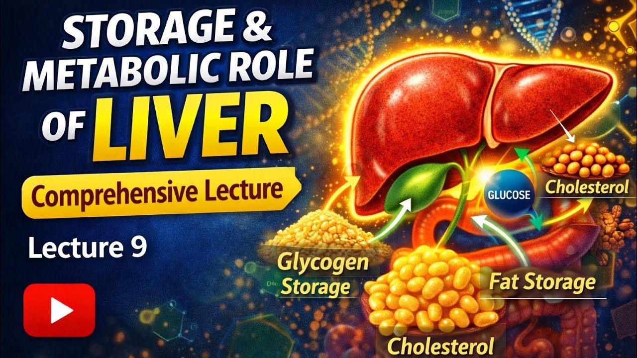 Storage & Metabolic Role of Liver | Class 11 Biology | Lecture 9 | Liver Functions Explained