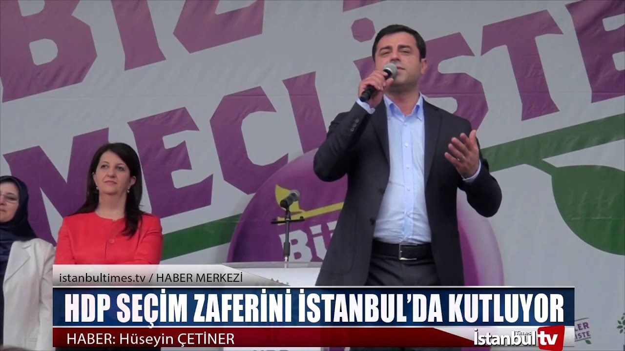 HDP SEÇİM ZAFERİNİ İSTANBUL’DA KUTLUYOR