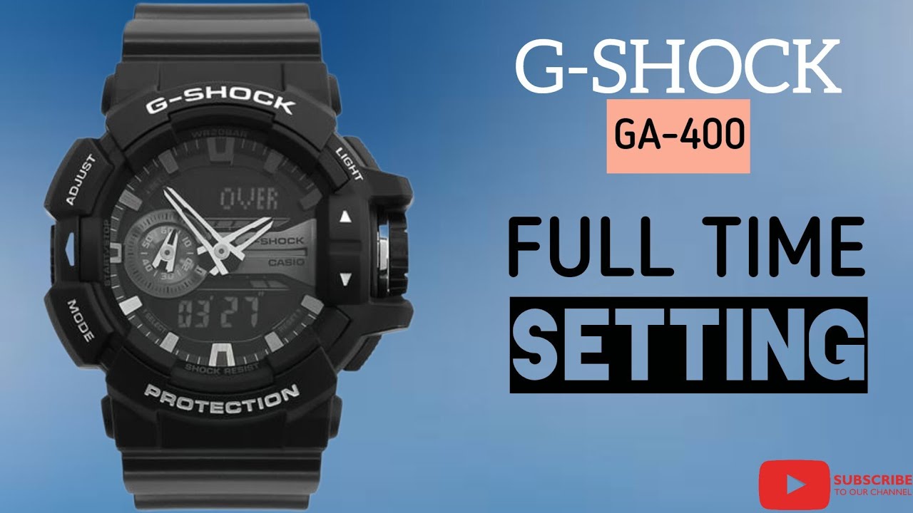 How To Setting Time a G-SHOCK GA-400 Digital Watch