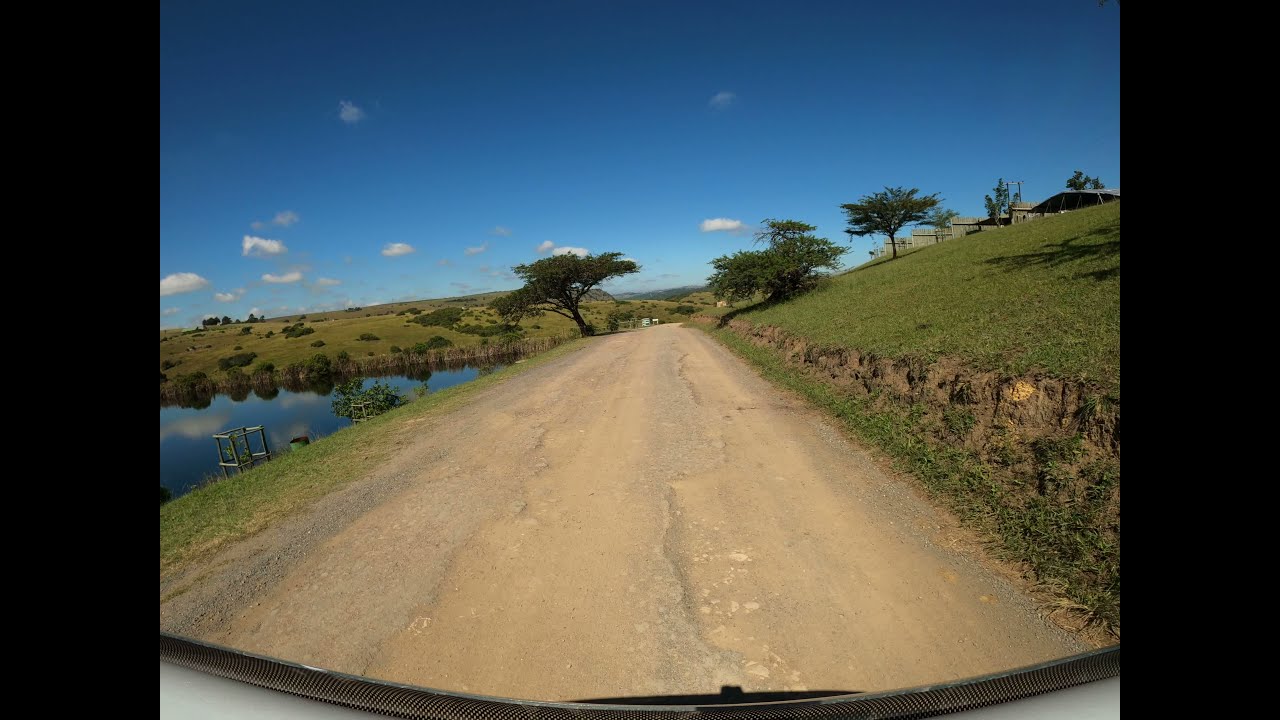 Lake Eland Game Reserve,driving with the  Gopro mounted on the bonnet.