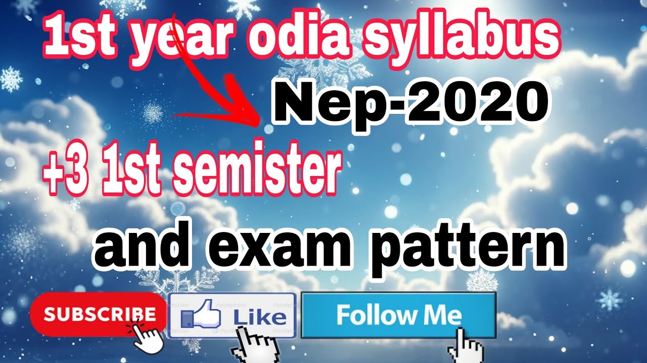 # +3 1st year nep syllabus # odia syllabus #Nep syllabus # +3 1 st years #