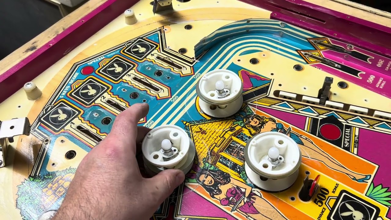 1978 Bally Playboy Pinball Topside Stripped Pinball Repair #bally #playboy #intro