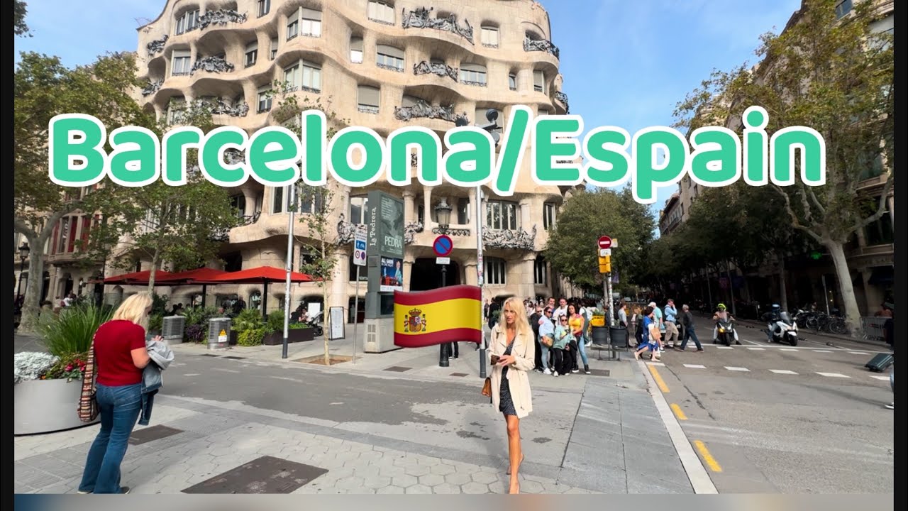 🇪🇸Barcelona/Espain.walking tour 4K