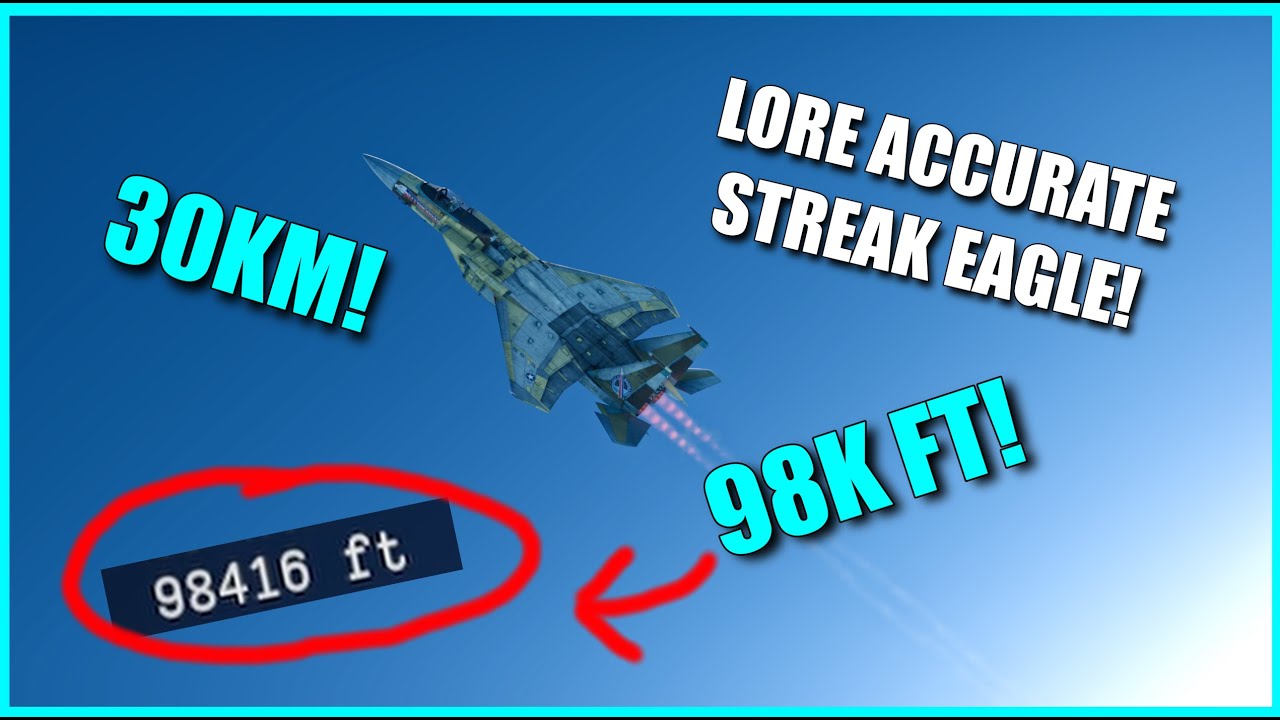 Reaching 98,000 Ft in The F-15 