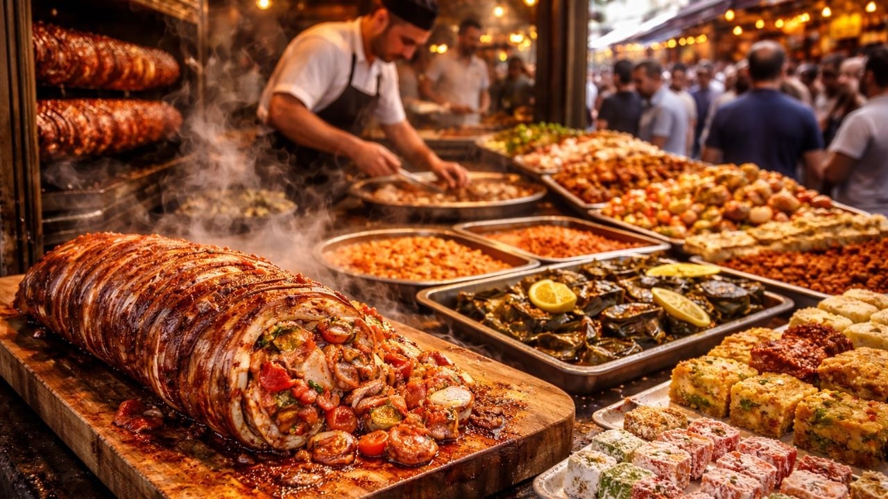 TURKEY STREET FOOD TOUR ISTANBUL MOST DELICIOUS RESTAURANTS IN KADIKOY 2024 4K ULTRA HD