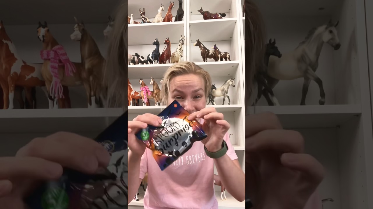 Распакуйте мой жуткий сюрприз #breyer #хеллоуинскиетоварищи по конюшне вместе со мной! 👻 #breyerh...