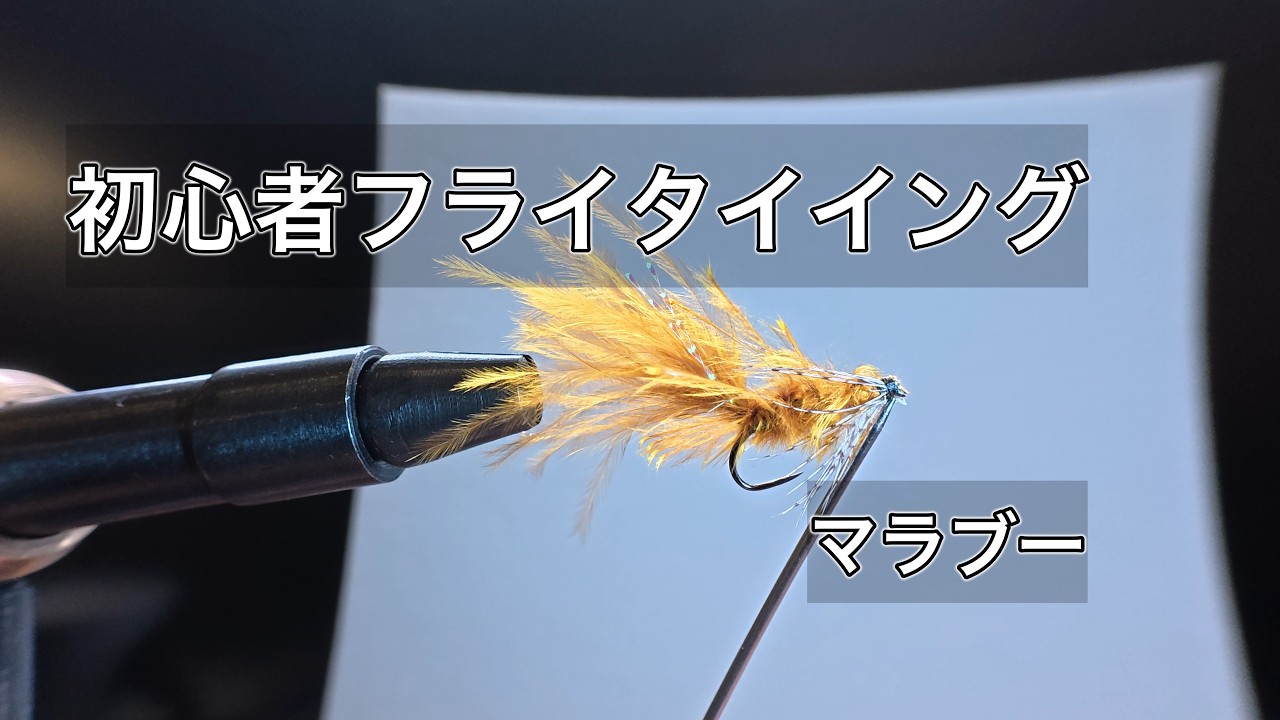 はじめてのフライタイイング【ソフトハックルマラブー】