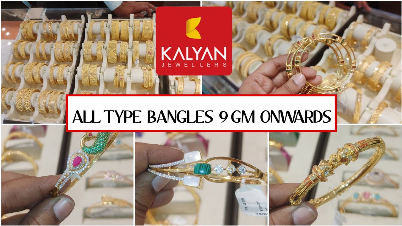 Trendy Bangles collections T NAGAR Kalyan Jewellers, bombay, culcatta, kemp stone, ad stone bangles