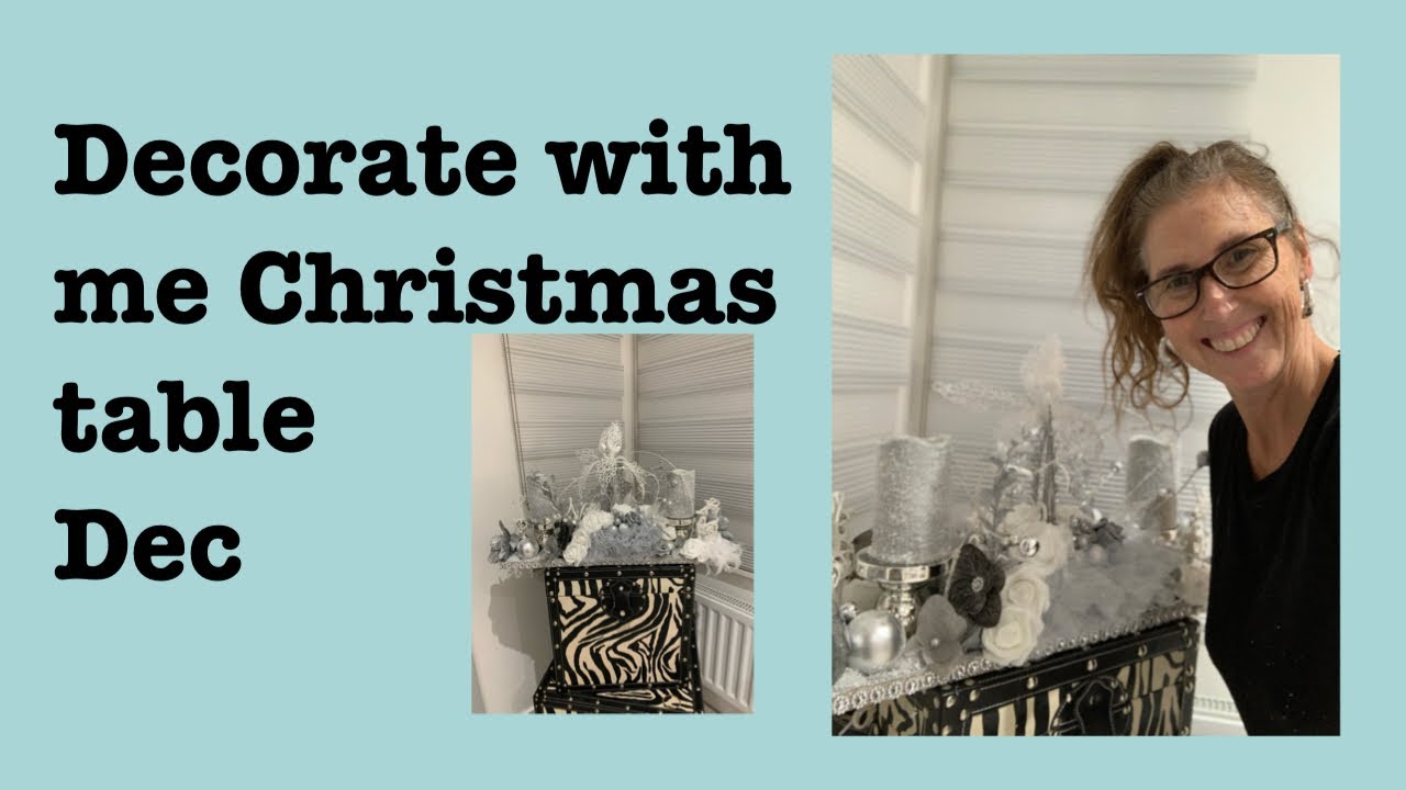 DIY Christmas table decoration | decorate with me 🌲