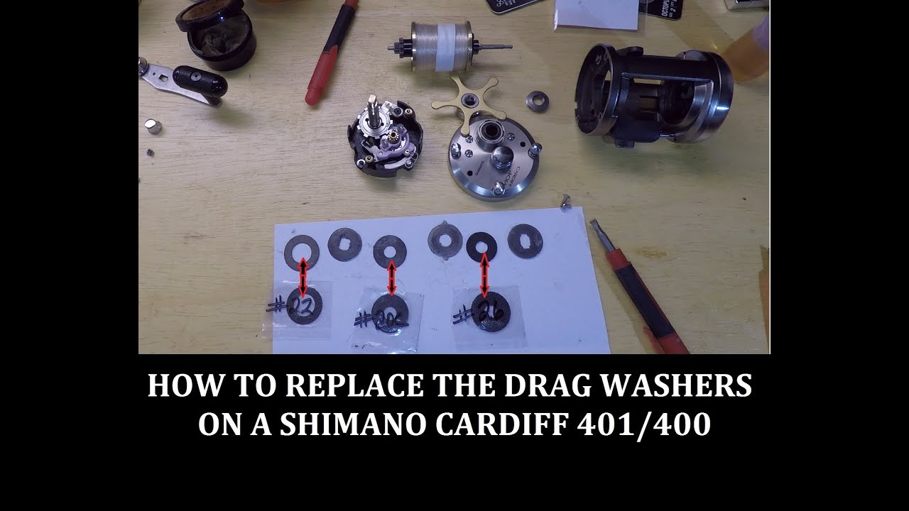 Shimano Cardiff 400/401 Drag Washers Replacement with Carbontex Carbon Washers from Smoothdrag