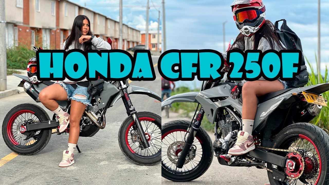 Shannon y su Honda CRF250f tipo Motarb