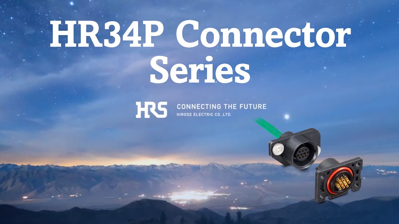 HR34P Series | Compact, Waterproof Blind-Mate Connector with Floating Design | Hirose Electric