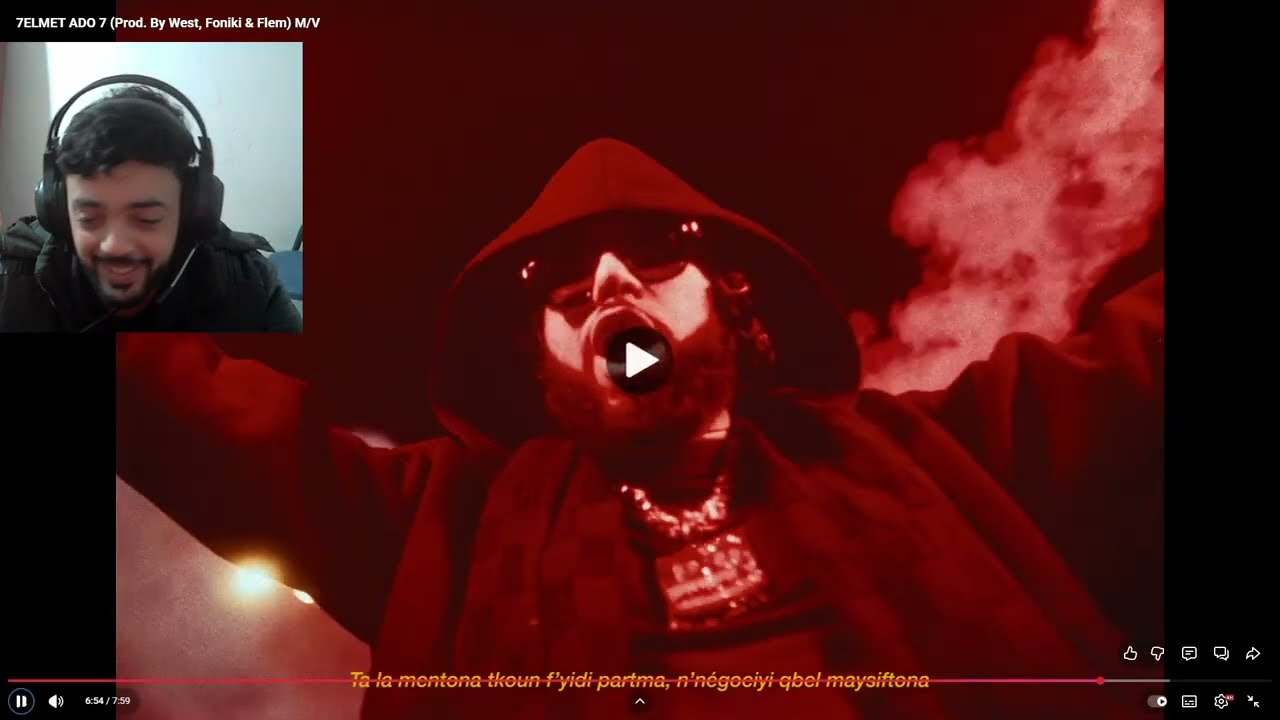 Reaction to 7ELMET ADO 7 (Prod. By West, Foniki & Flem) M/V