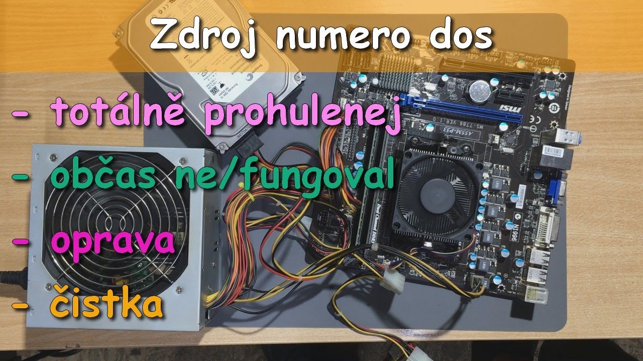Oprava PC zdroje č.2 - Jak vypadá kuřákův zdroj po deseti letech?