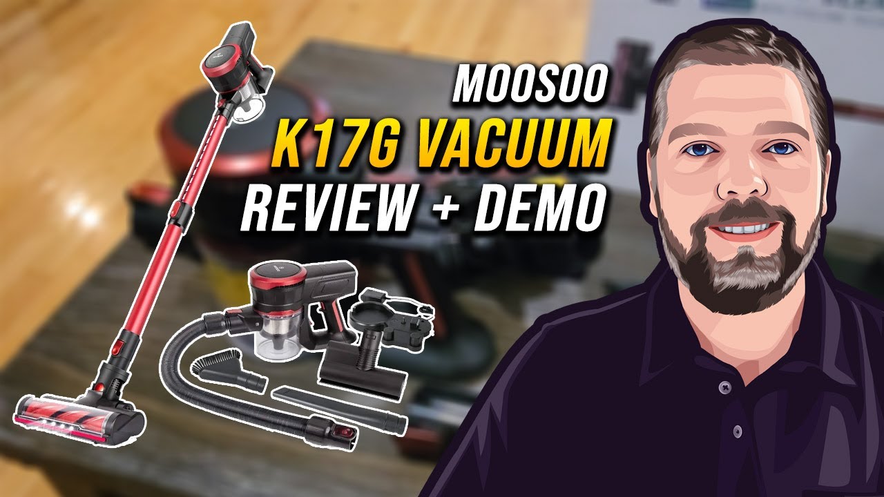 Moosoo K17G Vacuum Review & Demo | Cordless Vacuum For Hardwood and Carpet