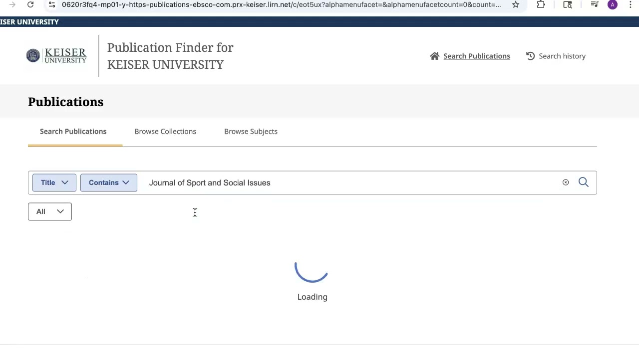 Sport in American Life Library Journal Help