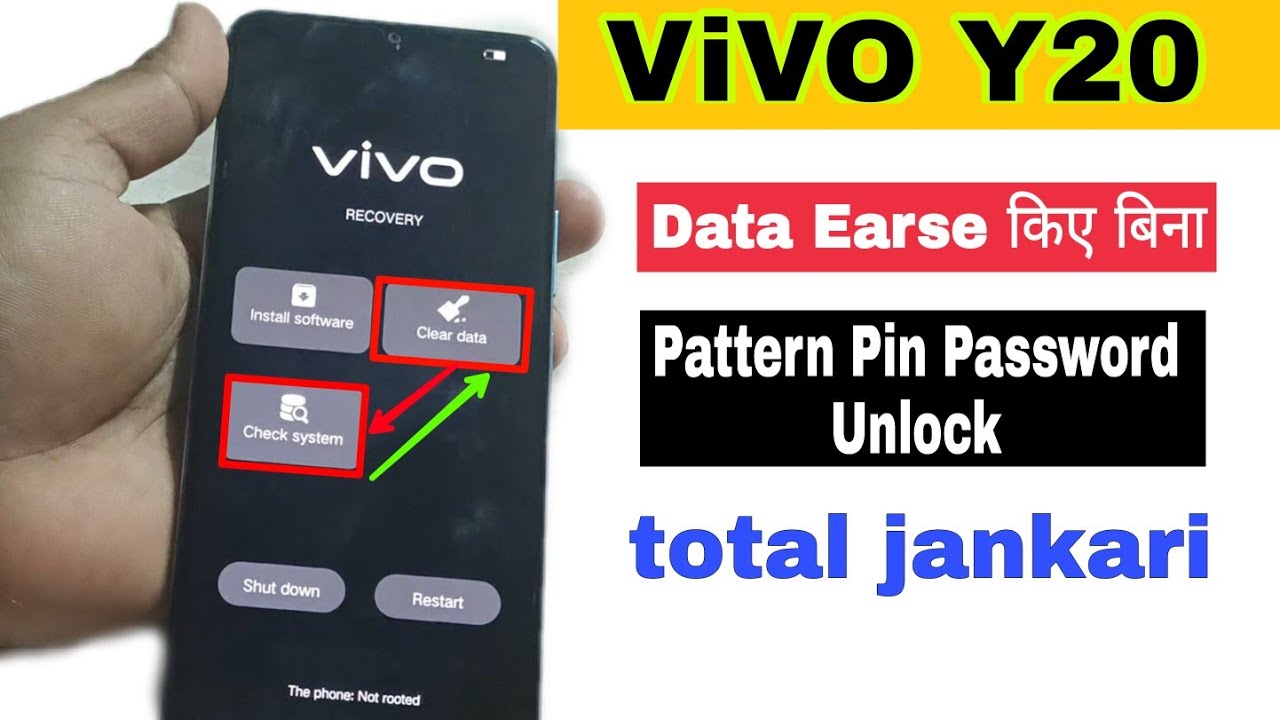 Vivo y20 hard reset pattern unlock // how to hard reset vivo y20 | Vivo Y20 Ka Lock Kaise Tode |2022