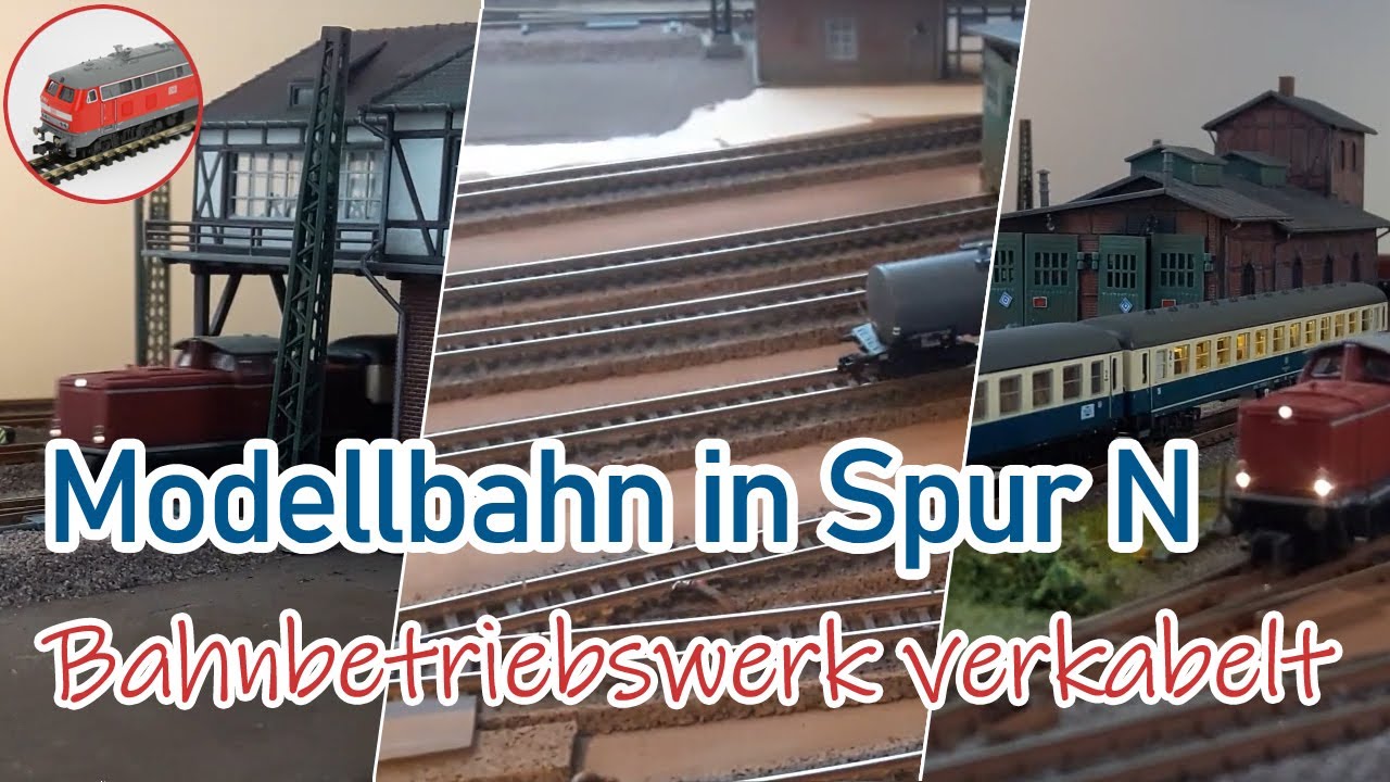 Modellbahn in Spur N, Teil #9, Bahnbetriebswerk, Gleise sind fertig...
