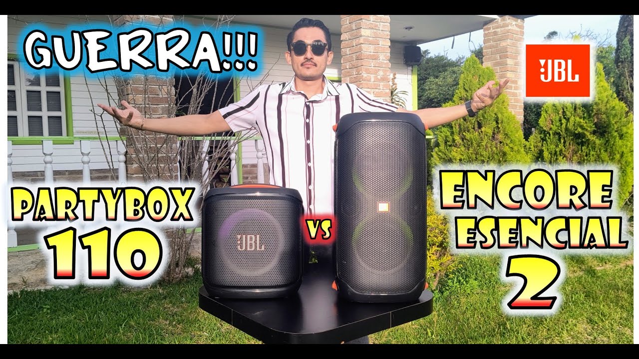Party Box 110 VS Encore Esencial 2 de JBL || Comparativa de sonido ¿Vale realmente algo grande?