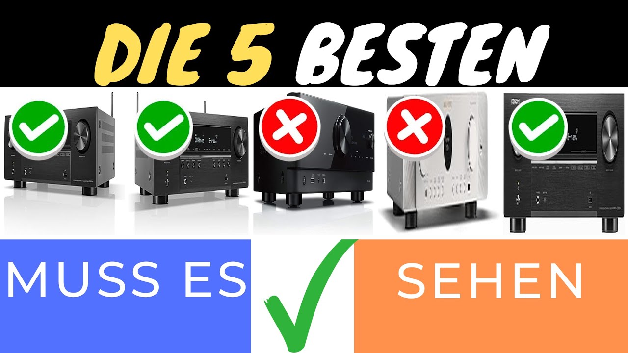 DIE BESTEN AV-RECEIVER 2025 FÜR DEIN HEIMKINO 🎥💥 - TOP 5 MODELLLE IM TEST!
