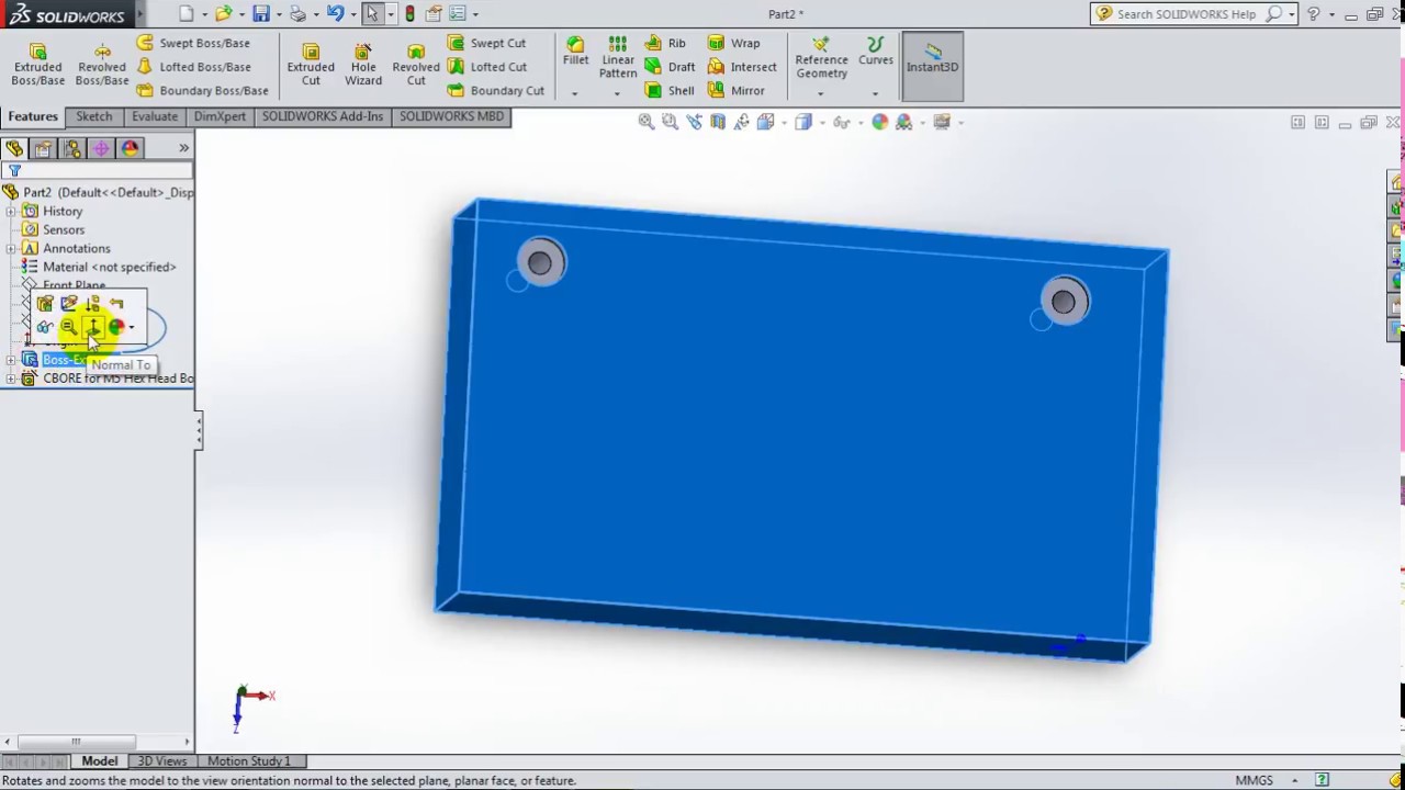 34  SolidWorks 2015 Tutorial 34  Hole Wizard