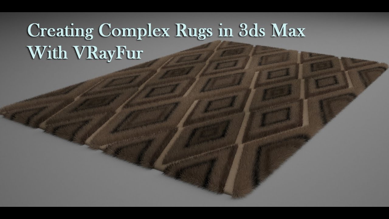 Создание ковров с помощью VRayFur