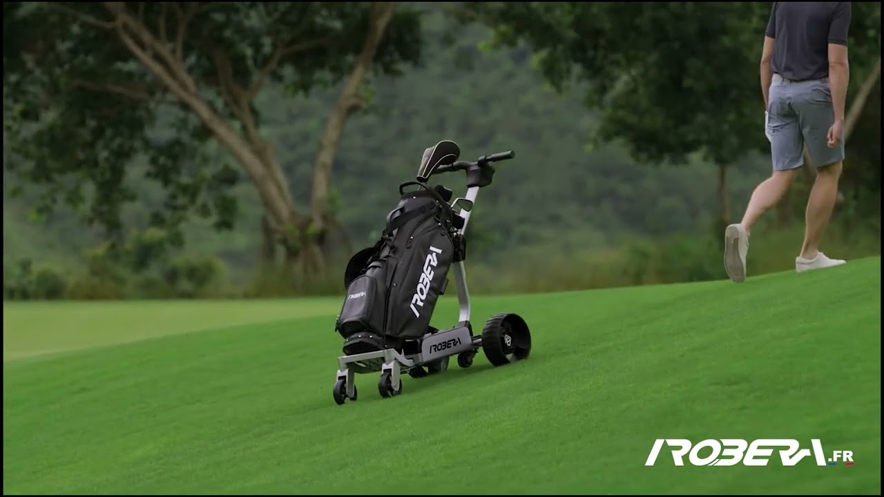 Le nouveau Robera Pro AI, le chariot de golf suiveur