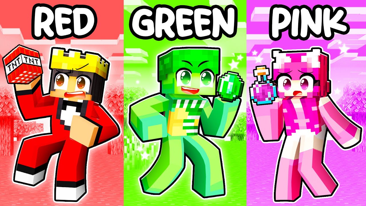 Only ONE COLOR Build Challenge In Minecraft!