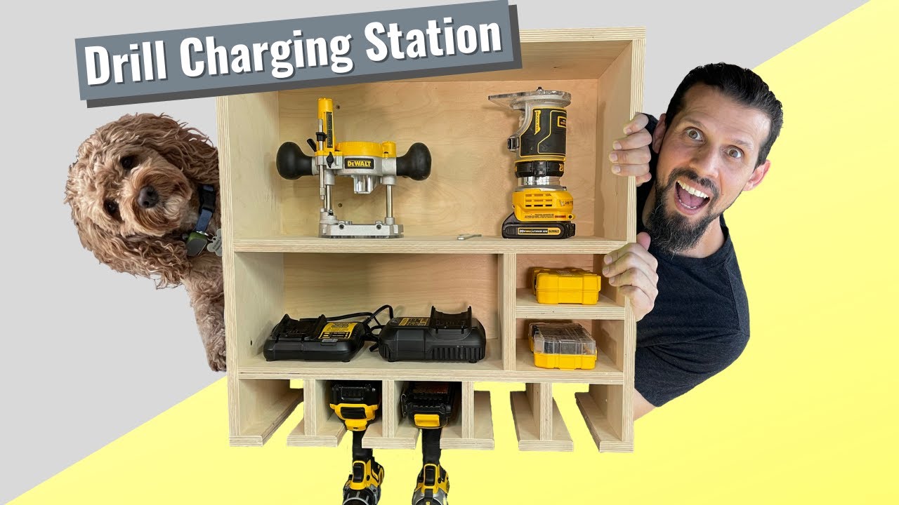 DIY Drill Charging Station