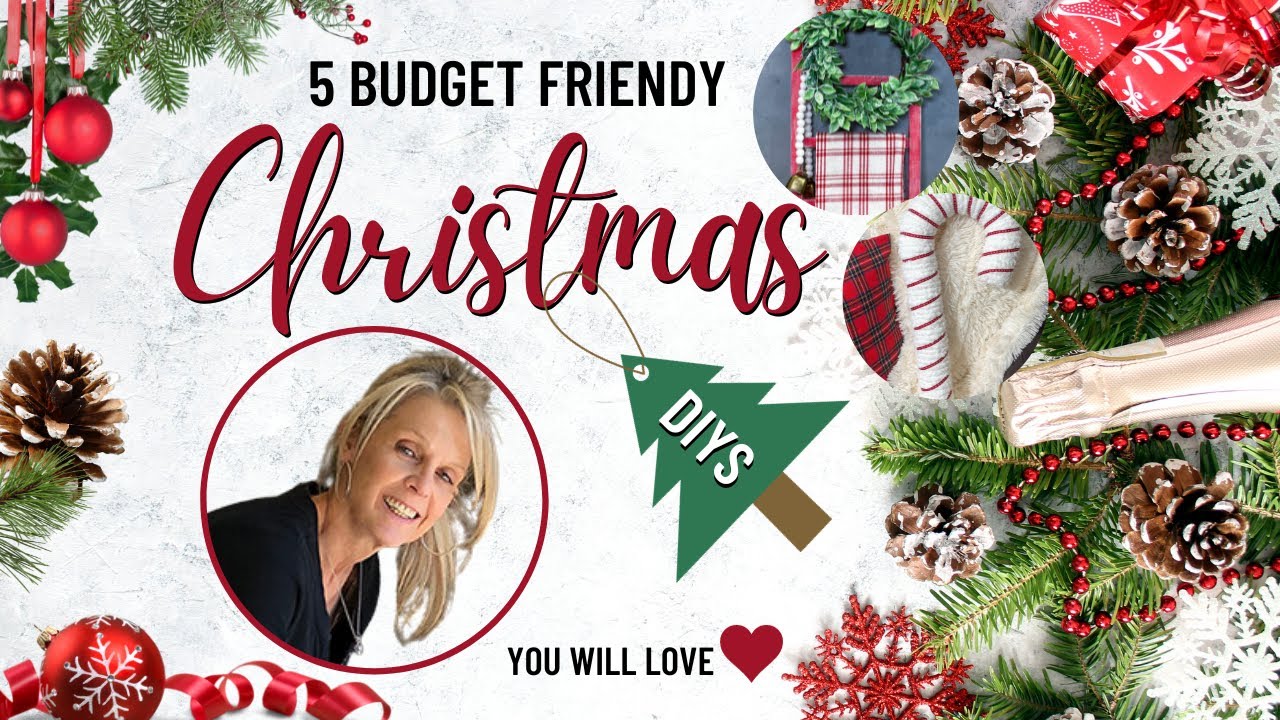 5 Christmas DIYS on a Budget/Wreaths/Trees/Candy Canes