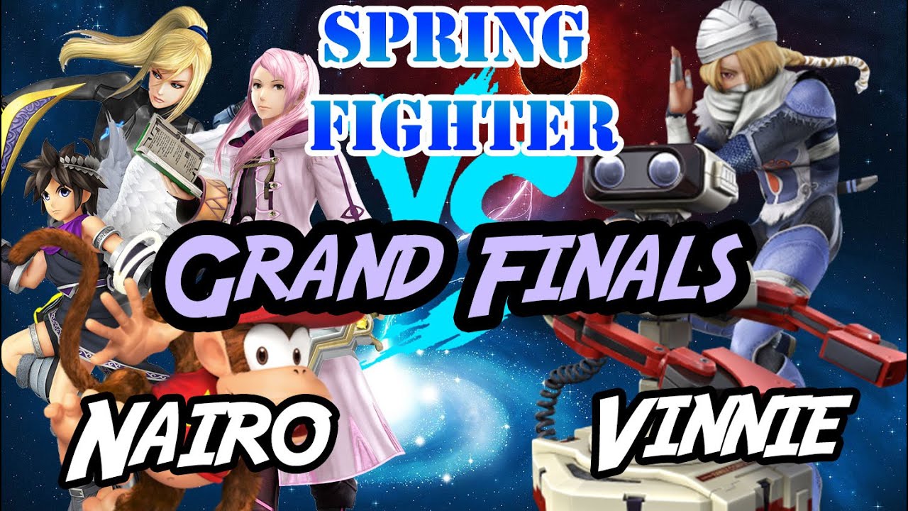 Spring Fighter | Nairo (Robin/Pit/ZSS/Diddy) vs Vinnie (Sheik/ROB) Grand Finals