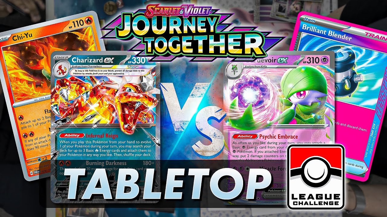Charizard ex vs Gardevoir ex (Finals)【Journey Together】League Challenge | Tabletop