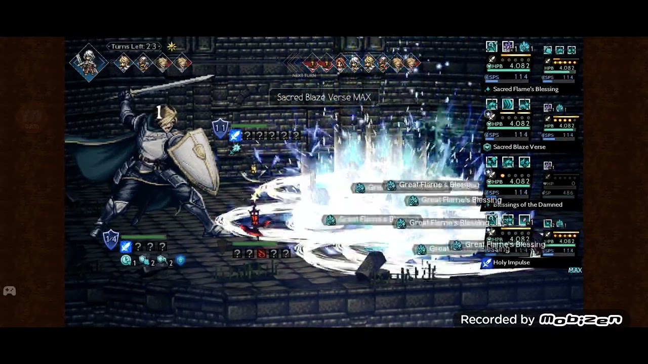 Octopath Traveler COTC Global / VS Warrior V Training Floor 5 Ex 2 lv110 (Trial)