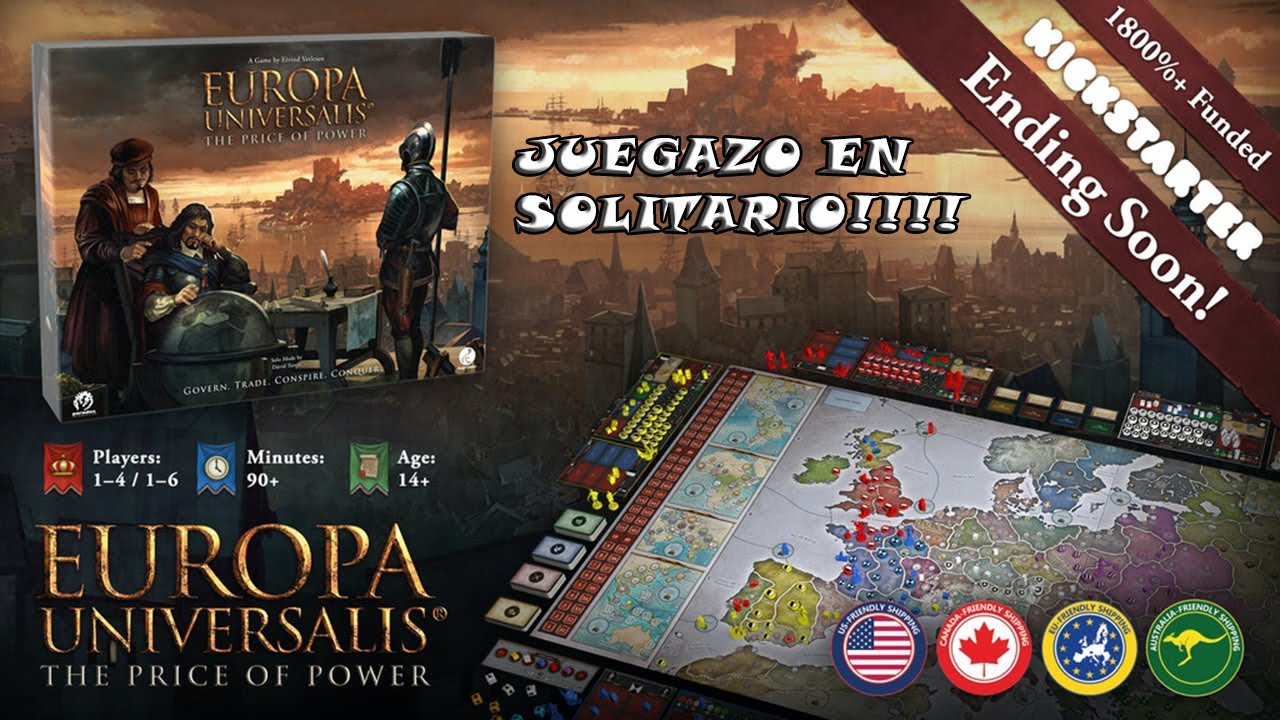 🌍🌎 EUROPA UNIVERSALIS: UN 4X CON UNO DE LOS MEJORES SOLITARIOS 🌎🌍