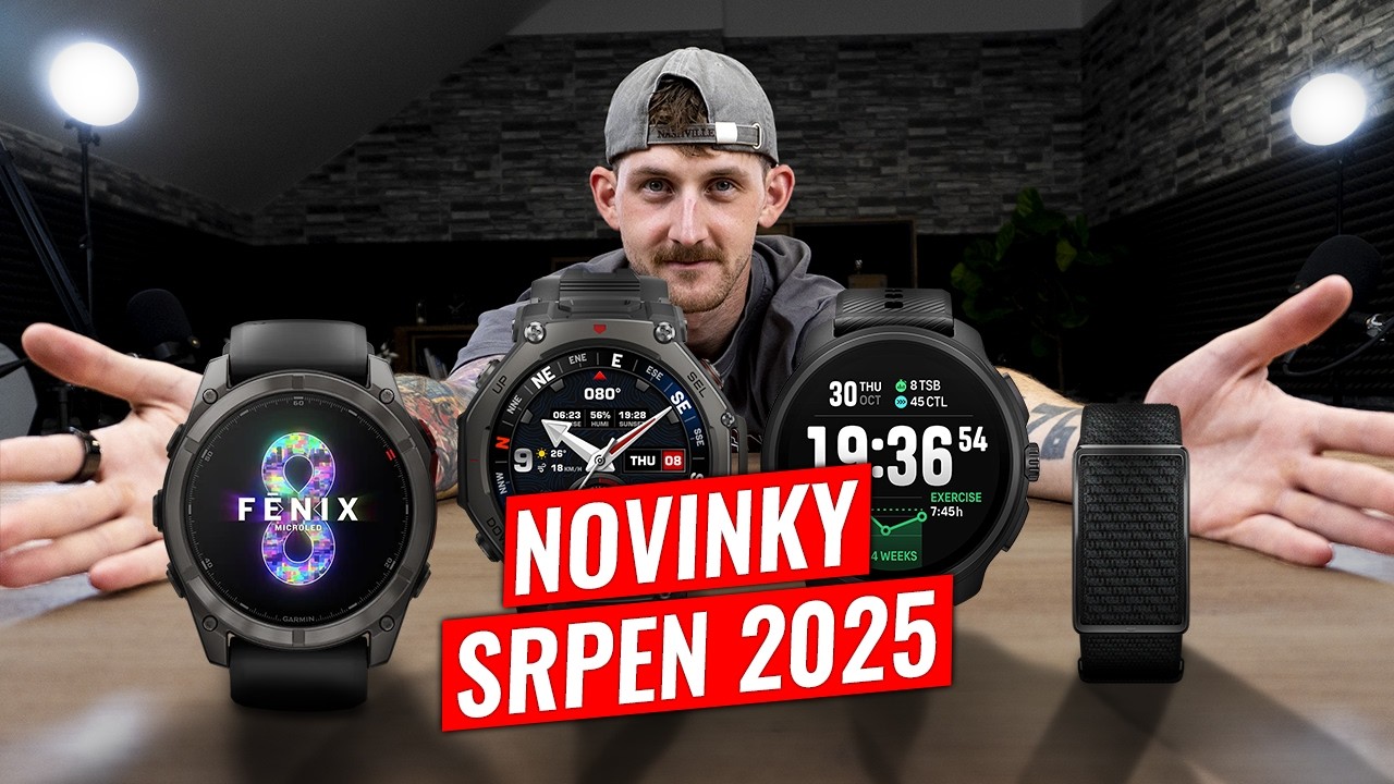 Novinky ze světa chytrých hodinek a sportu (srpen 2025)