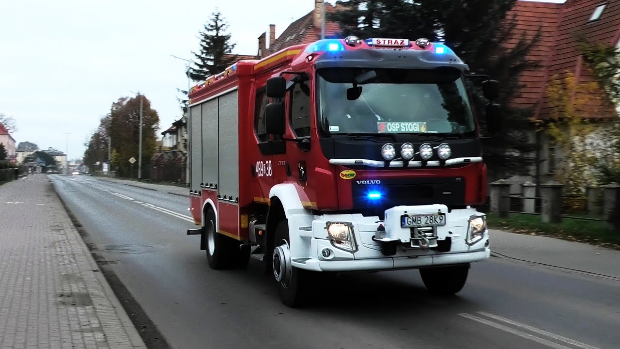 AIRHORNS | Volunteer Fire Department Engine 38 responding on lights and sirens | 489[G]38 OSP Stogi