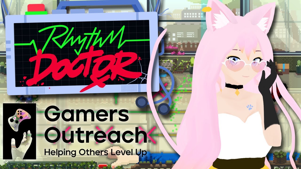 Playing THE WHOLE GAME for Charity! || Rhythm Doctor || Gamers Outreach