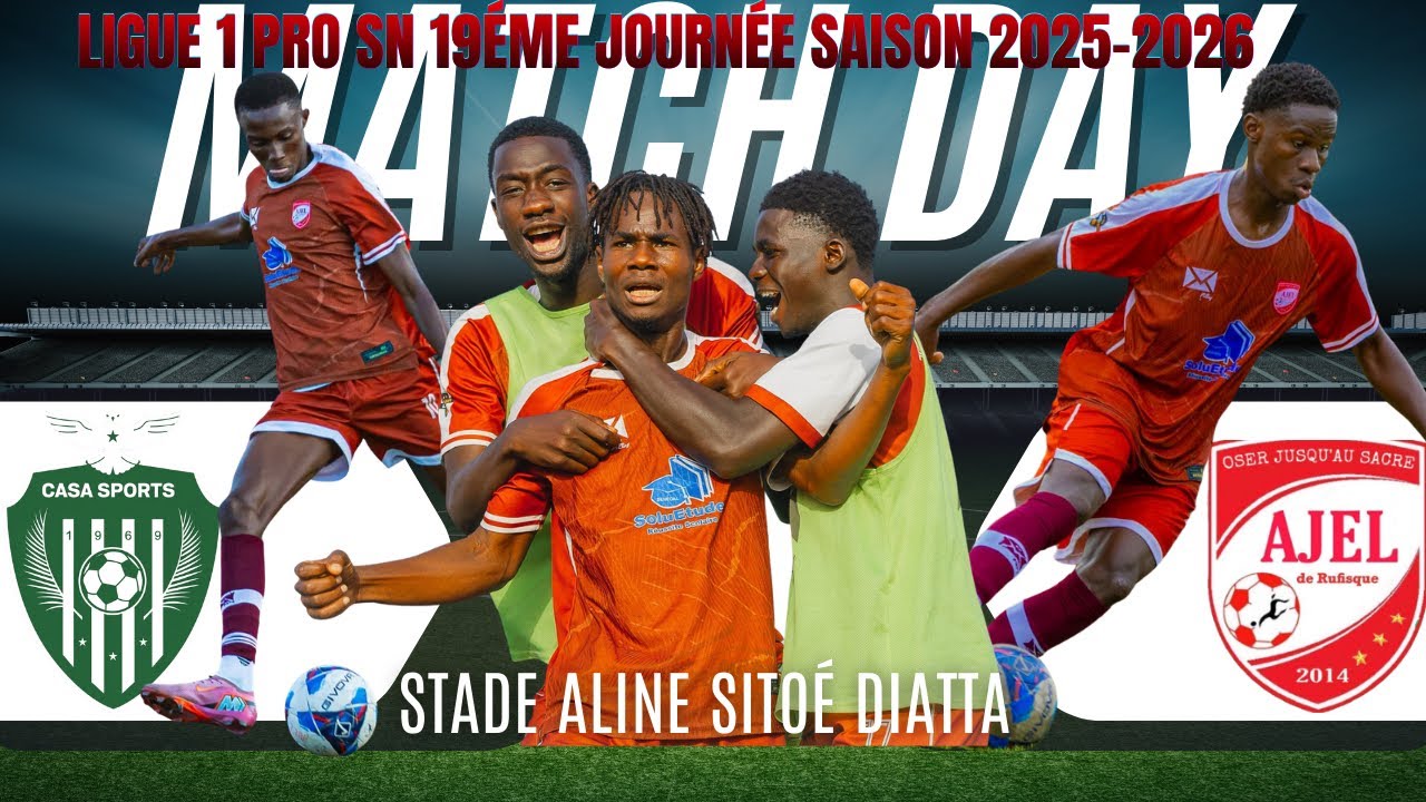 [DIRECT] CASA SPORTS  VS AJEL  19ÉME JOURNÉE LIGUE 1/PRO  SN 2025/2026