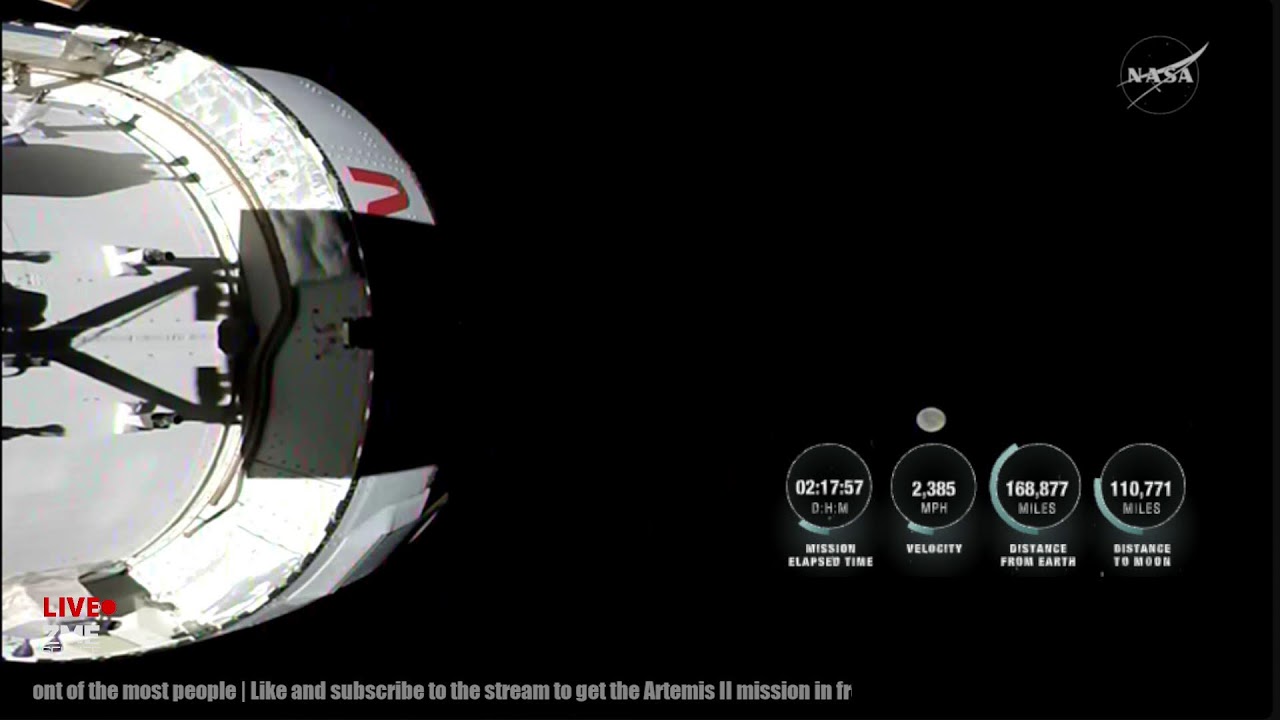 🔴Live: Artemis 2 mission on its way to the moon, DAY 3