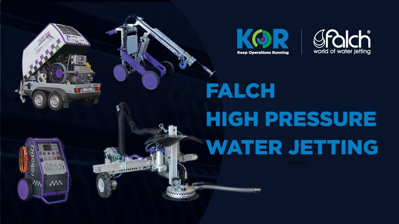 Falch High Pressure Water Jetting Equipment Delivered by KOR
