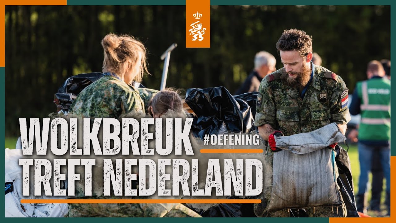 Oefening Wolkbreuk | Defensie in actie bij noodsituatie in Nederland
