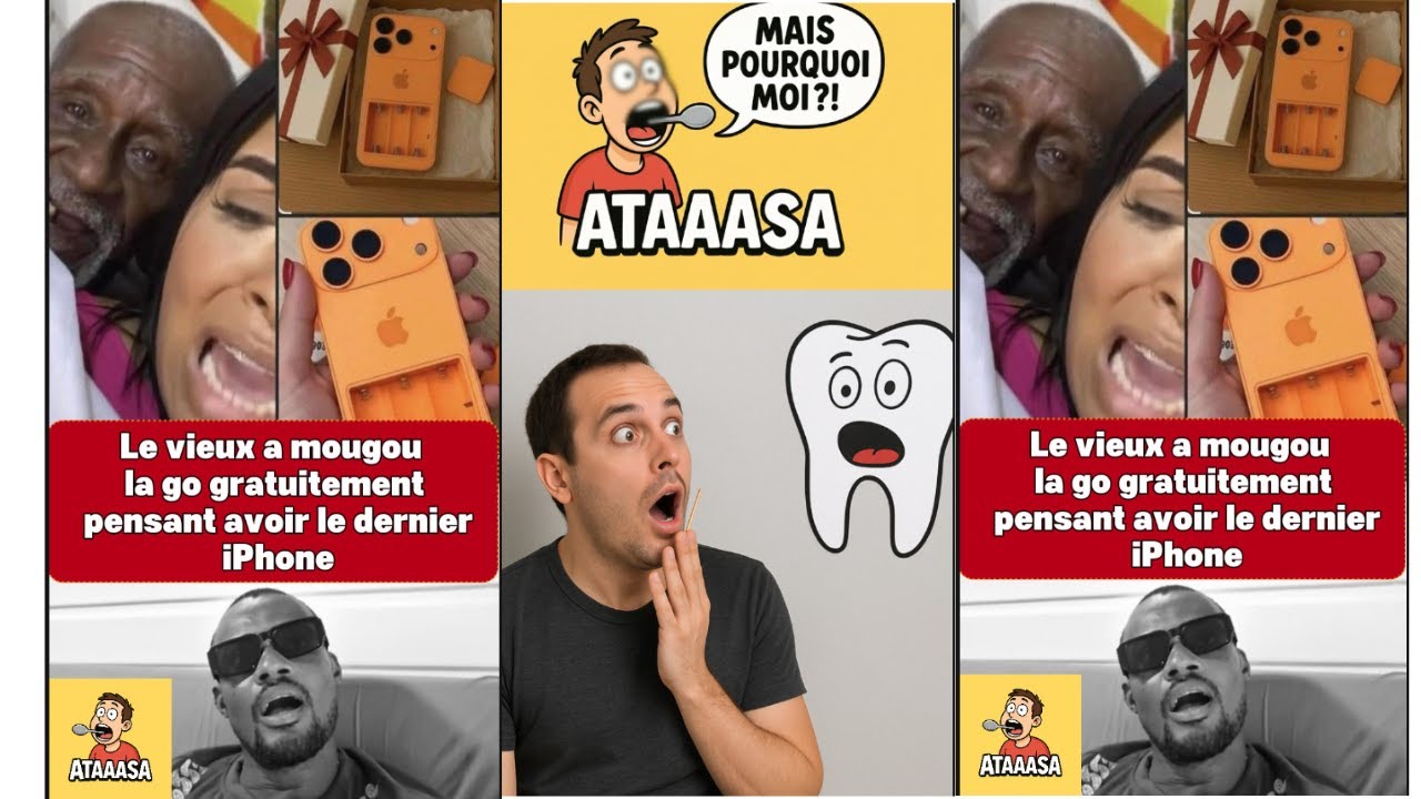 le vieux a mougou la go la gratuitement pensant avoir le dernier iPhone#comedy