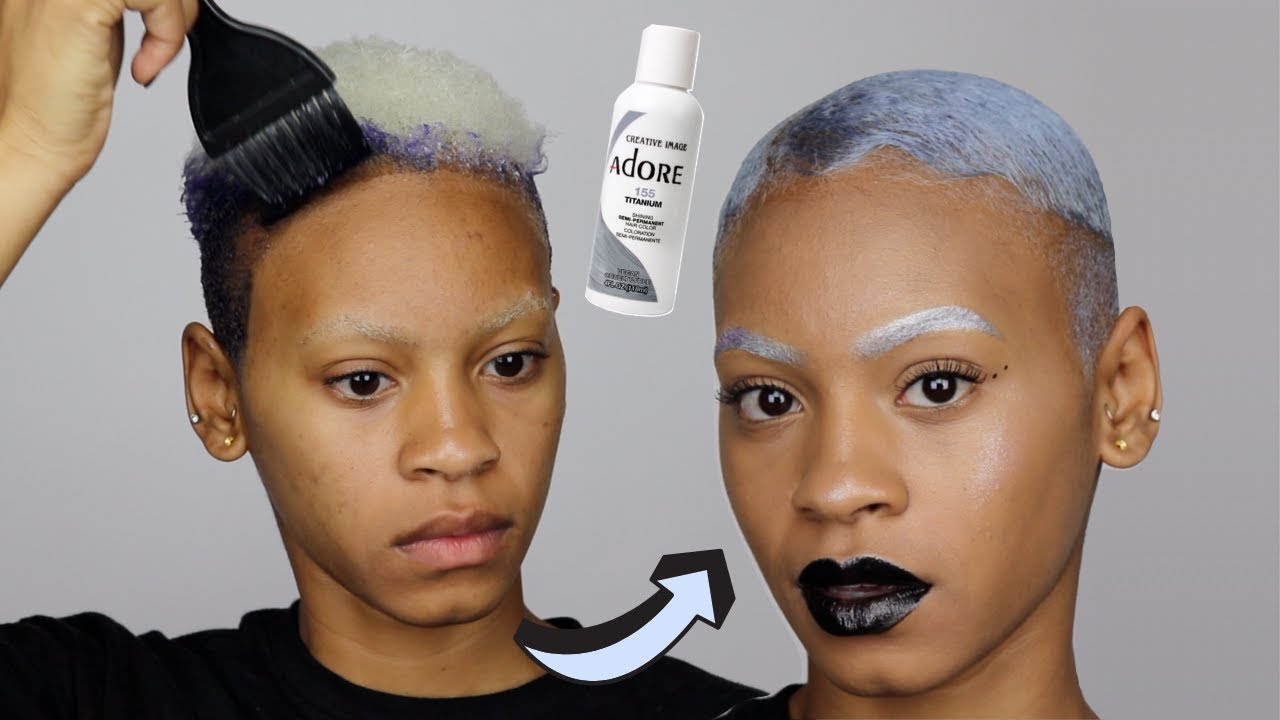 Урок по окрашиванию волос Adore Titanium